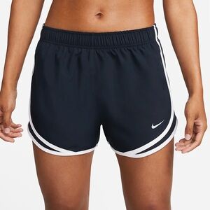 2 PAIRS Nike Womens Tempo Brief-Lined Running Shorts 3” inseam Black/White SMALL